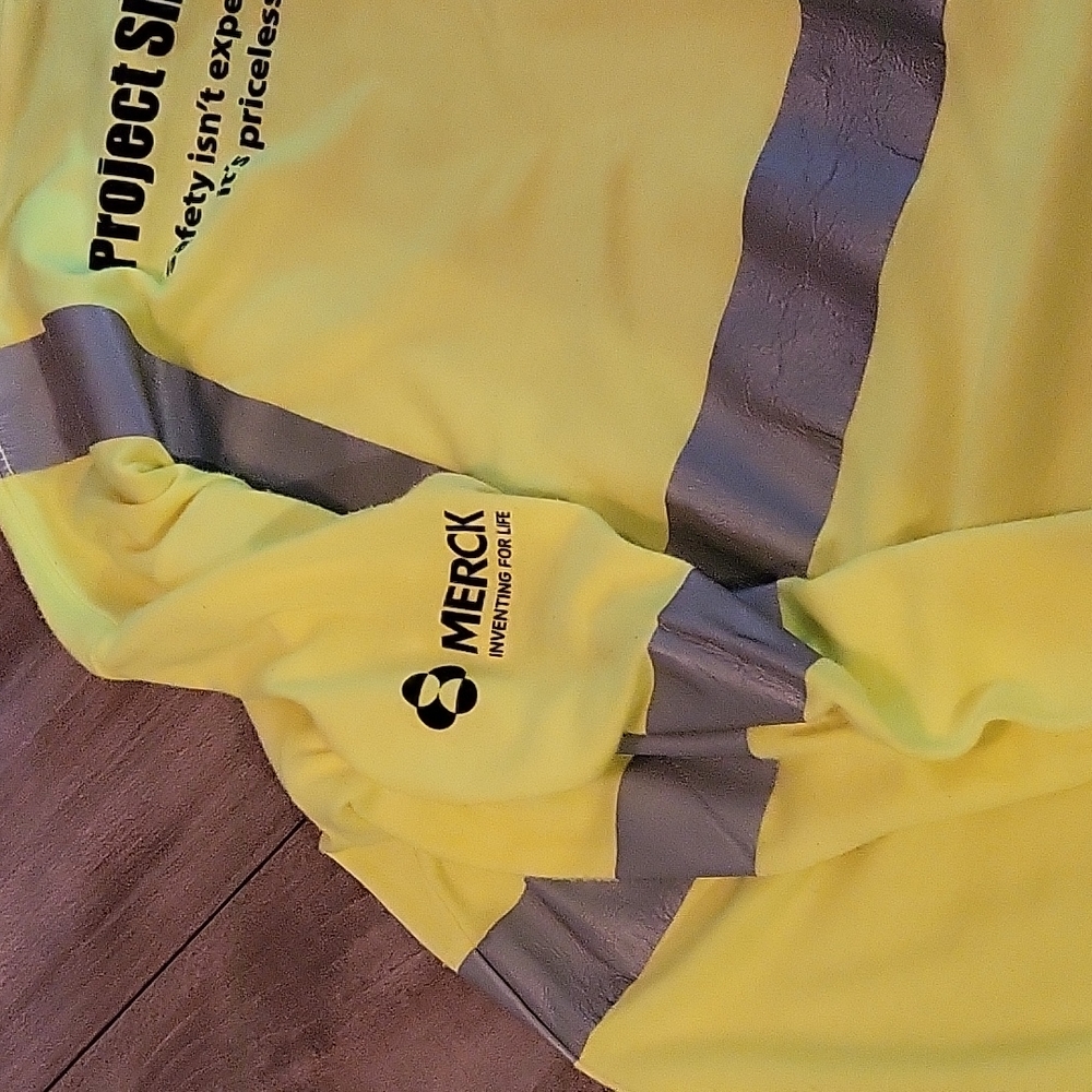 High Visibility Large Reflective Long Sleeve Tee - Picture 3 of 5